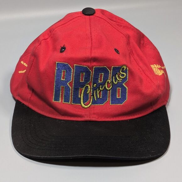 VTG Ringling Brothers Barnum Bailey RBBB Circus Hat Cap Snapback Red 90's - Picture 2 of 7